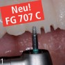 Creation of grooves in the incisal edge with 2mm depth marker with instrument 707 C